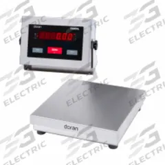 DORAN Industrial Bench Scale: 15 in x 15 in, IP69K, Corded Remote, 50 lb Wt Capacity - Imperial (MPN 7050XL/15). Key specifications — Connection Ports: 4-20 mA; Readability: 5 g/0.01 lb/0.2 oz; Brand: DORAN; Weighing Surface Material: 304 Stainless Steel.