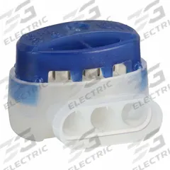 3M Insulation Displacement Connector: 3 Ports, Blue, 22 AWG – 14 AWG Run Size Range, 600 V (MPN 314-BIN). Key specifications — attr1308123: 3M; attr1351571: Yes.