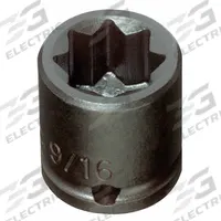 PROTO Impact Socket: 3/8 in Drive Size, SAE, 5/16 in Socket Size, 8-Point, Std, 1 in Overall Lg (MPN J7210S). Key specifications — attr1215501: PROTO; attr1215515: Black Oxide; attr1215518: 5/16 in.
