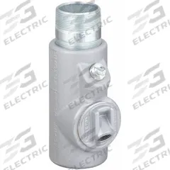 Sealing Fitting - Vertical: Iron, 3 1/2 in Trade Size, Male to Female, 8 15/16 in Overall Lg (MPN EYDM-350). Key specifications — Brand: APPLETON ELECTRIC; Connection Type: Threaded; Thread Gender: Male to Female; Ends - Hazardous Fittings: 3-1/2 in FNPT x 3-1/2 in MNPT; Material: Iron; Hazardous Location Rating: Class III; Thread Type: NPT; Standards: UL 886.
