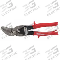 WESTWARD Offset Aviation Snip: Left, 9 3/4 in Overall Lg, 1 1/4 in Cutting Lg, Steel, Plastic, Steel (MPN 1UG15). Key specifications — attr308531: Plastic; attr308530: Steel; attr308532: Steel; attr308535: Metal; attr308546: Left; attr324897: WESTWARD.