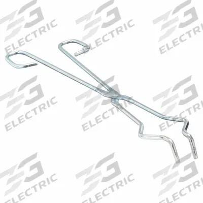 APPROVED VENDOR Crucible Tongs: 18 in Overall Lg, Steel, C1006/1008, Nickel Plated, 1/4 in Wire Size - Tongs for Crucibles