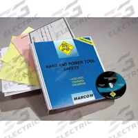 MARCOM Training Kit: Hand & Power Tool Safety, DVD/Quiz/Scheduling Forms/Training Certificate (MPN V0000769ST). Key specifications — attr1267851: DVD; attr1267860: Training Kit; attr1267861: OSHA 29 CFR 1926.301; attr1267868: MARCOM.