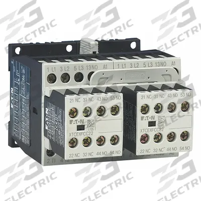 EATON Magnetic Contactor: Reversing, 3 Poles, 3NO Contacts, 12 A - Reversing IEC Contactors