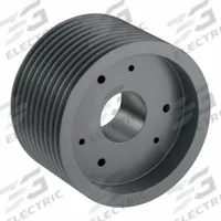 APPROVED VENDOR V-Belt Pulley: 5V1180, 10 Groove, 11.8 in OD, Bushed Bore, F, Quick Detachable (MPN 105V1180F). Key specifications — Pulley Industry Number: 5V1180; Pitch Diameter: 11.8 in (5V); For Belt Section (broad, with similar types): 5V or 5VX.