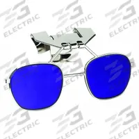 UVEX BY PIP Clip-On Eyewear: Blue Lens Color, Scratch-Resistant, Clip-On Mounting, X-Ray Detectable (MPN 32-8LFFB8-0000). Key specifications — Lens Color: Blue; Mounting Style: Clip-On; Frame Color: Silver; Frame Features: X-Ray Detectable.