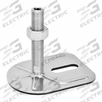 JW WINCO Male-End Leveling Mount: Swiveling Stud, 3/4"-10 Thread Size, 3 3/20 in, 4,496 lbf Capacity (MPN 43-80-3/4X10-150-E3-UK). Key specifications — Finish: Plain; Base Shape: Rectangular; Load Capacity: 4,496 lbf; Thrust Pad Material: Buna-N; Mounting Holes: Mounting Holes Included; Includes: Nut; Base Width: 3-3/20 in.