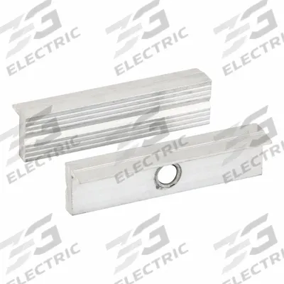 WESTWARD Magnetic Jaw Cap: Aluminum, For 4 1/2 in Vise Jaw Wd, 4 1/2 in Jaw Cap Wd - Magnetic Vise Jaw Caps