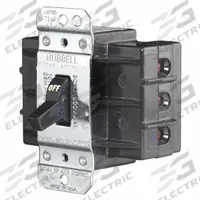 HUBBELL KELLEMS Manual Motor Switch: 3 Poles, 60 A, No Enclosure (MPN HBL7863D). Key specifications — Brand: HUBBELL KELLEMS; Maximum Voltage Rating: 600V AC; Mounting Style: Surface; Pilot Light: Not Included.