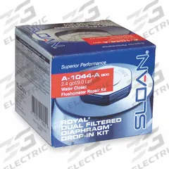 SLOAN Diaphragm Assembly: Toilets, 2.4 gpf Gallons per Flush (MPN A1044A). Key specifications — Product Type: Diaphragm Assembly; Brand: SLOAN; Compatible Series: Royal®.