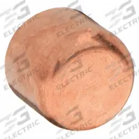 NIBCO Cap: 2 1/2 in CTS, Cup, Wrot Copper (MPN 617-21/2)