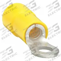 GRAINGER Ring Terminal: Yellow, Vinyl Insulation, #6 Stud Size, 12 AWG to 10 AWG Wire Sizes, 600 V (MPN 5UGP1). Key specifications — attr1308027: GRAINGER; attr1356587: Funnel Entry.