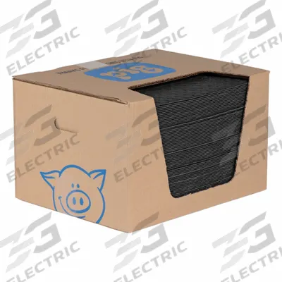 PIG Sorbent Pad: 25 1/4 oz Volume Absorbed Per Pad, 20 in x 16 in Pad Size (L x W) - Sorbent Pads