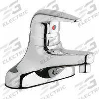 CHICAGO FAUCETS Low Arc Bathroom Faucet: 420, Cast Brass, Polished Chrome Finish, 0.5 gpm Flow Rate (MPN 420-E2805ABCP). Key specifications — Includes: Mounting Hardware; Brand: CHICAGO FAUCETS; Series: 420.