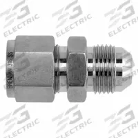 BRENNAN INDUSTRIES Compression Fitting Straight: 3/4 in OD x 3/8 in OD Fitting Size, Stainless Steel (MPN NS2402-12-12-SS). Key specifications — Series: NS2402; Brand: BRENNAN INDUSTRIES.