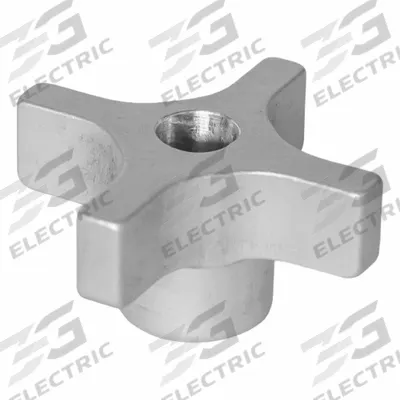JW WINCO Quick Release Hand Knobs: 4 Point, Aluminum, 1/4"-20 Thread - Quick-Release 4-Arm Knobs