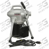 RIDGID Sectional Drain Cleaning Machine: Corded, K-50, 4 in Max. Pipe Dia., 0 Sections