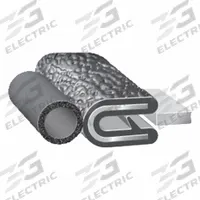 TRIM LOK INC Trim Seal: Rounded, 100 ft Overall Lg, PVC Outer, EPDM Bulb, 3/8 in Leg Lg (MPN 7M062B3X1/16C-100). Key specifications — Standards: UR; Bulb Material: EPDM; Brand: TRIM LOK INC; Color: Black; Outer Material: PVC; Profile Shape: Rounded.