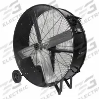 HUNTER Mounted Fan: 36 in Blade Dia, 2 Speeds, 120V AC, 1/4 hp, Belt Drive, Aluminum (MPN HAC-DRUM36). Key specifications — Number of Speeds: 2; Voltage: 120V AC; Brand: HUNTER.