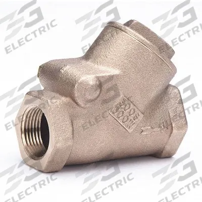 MILWAUKEE VALVE Swing Y Check Valve: Swing, Y-Style Valve Body, 1/2 in Pipe Size, FNPT x FNPT - Bronze Y Swing Check Valves