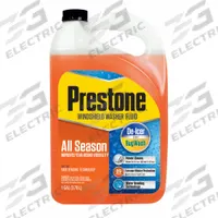 PRESTONE Windshield Washer/De-Bug/De-Icer/Water Repellent: Ready to Use - Premixed, Water Repellent (MPN AS658). Key specifications — Container Type: Bottle; Color: Orange; Product Form: Liquid; Series: All Season; Recommended Dilution: Ready to Use; Features: All Season Formula Helps Keep Your Windshield Frost Free to -27°F (-33°C) in the Winter and Clean in the Summer; Product Type: Windshield Washer Fluid; Brand: PRESTONE.