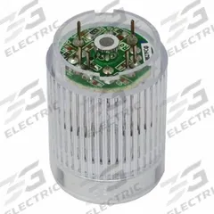 PATLITE Tower Light Module: Steady, 24V DC, Green, 25 mm Overall Dia, 30 mm Overall Ht, ME/MES (MPN B72100135-3F1). Key specifications — Brand: PATLITE; Compatible with Series: ME/MES; Lens Color: Green; Operating Voltage: 24V DC; Manufacturer Part Number: B72100135-3F1.