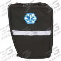 R&B FABRICATIONS Pannier Bag: 7 in L x 12 in W x 15 in H, Cordura Nylon, Black, 0-10 in/21-30 in (MPN RB-1363-BK). Key specifications — Color: Black; Closure Type: Zipper; Features: Clear Vinyl Pockets on the Flap for Miscellaneous Supplies; Brand: R&B FABRICATIONS.
