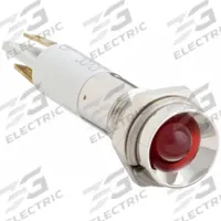 APPROVED VENDOR Protruding Panel Light: 5/16 in Panel Mounting Hole Dia, LED, Red, Protruding Head (MPN 24M051). Key specifications — Brand: APPROVED VENDOR; Electrical Connection: 0.11 Male Quick Disconnect.