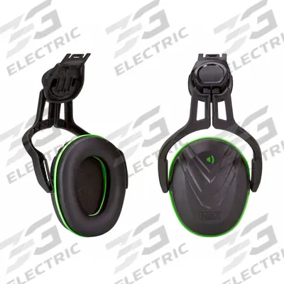 V-GARD Helmet Mounted Earmuff: Hard Hat-Mounted Earmuff, 22 dB NRR, Dielectric - Hard Hat-Mounted Earmuffs