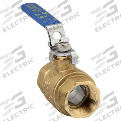 APPROVED VENDOR Manual Two-Way Ball Valve: 1 in, Straight, FNPT x FNPT - Brass Ball Valves