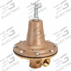 WATTS Pressure Regulator: FNPT x FNPT, 3/8 in Pipe Size, Brass, 0 psi to 50 psi, 120°F Max. Op Temp (MPN 3/8 LF215M1 0-50). Key specifications — Brand: WATTS; Low-Lead Compliance: Low-Lead Compliant.