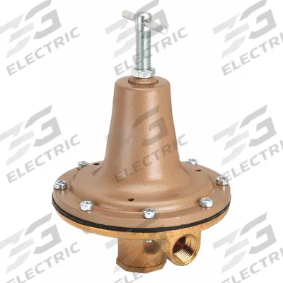 Watts Pressure Regulator: FNPT x FNPT, 3/8 in Pipe Size, Brass, 0 psi to 50 psi - Standard Capacity Water Pressure Regulators