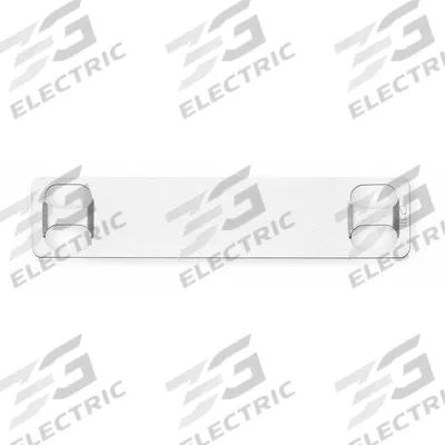 PANDUIT Marker Plate: Rectangle, 3/4 in x 3 1/2 in, 316 Stainless Steel, 0.01 in Thick - Plates for Label Stamping Presses