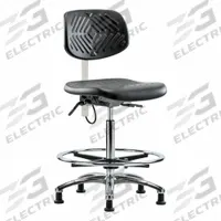 ESD Task Chair: Polyurethane, Armless, Ht Range 24 1/2 in to 34 3/4 in, 16 in Seat Wd, 17 in Seat Dp (MPN BR-ESD-PHBCH-CR-T1-A0-CF-EG). Key specifications — Foot Support: Yes; Back Tilt Backward: 13.5°; Back Tilt Forward: 10.5°; Base Material: Aluminum; Brand: APPROVED VENDOR; Product Type: Cleanroom Task Chair; Cleanroom Class: ISO 5; ESD-Safe: ESD-Safe.