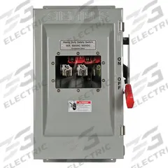 SIEMENS Safety Switch: Non-Fusible, 60 A, Three Phase, 600V AC, Galvanized Steel, Indoor (MPN HNF362JW). Key specifications — attr867131: SIEMENS.