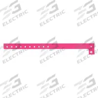 ID Wristband: No Legend, 10 in Overall Lg, 5/8 in Overall Wd, Plastic, Pink, 500 PK (MPN P1-07). Key specifications — attr1126094: Pink.