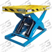 BALLYMORE Scissor Lift Table: Electric, 6,000 lb Load Capacity, 43 in Max Lifting Ht, 230/460V AC (MPN BM-MS-6K-43R-4848-H). Key specifications — attr925632: BALLYMORE; attr925651: 230/460V AC; attr925643: Hydraulic.