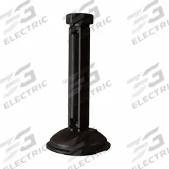 GROSFILLEX Patio Fence Post and Base: Black, 0 Panels, 36 in Overall Ht, 17 1/2 in Overall Lg, Resin (MPN US960117). Key specifications — Material: Resin.