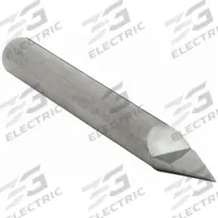 APPROVED VENDOR Engraving Tool: Pointed, Carbide, 30° Tip Angle, 0.008" Tip Dia, 1/2" Split Lg (MPN 713-250250)