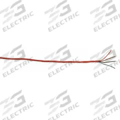 CAROL Fire Alarm Cable: 1,000 ft Cable Lg, Riser, Riser, S-R PVC, Semi-Rigid PVC, Red, PVC, 0 Pairs (MPN E1514S.41.03). Key specifications — Brand: CAROL; Conductor Gauge: 16 AWG; Jacket Material: PVC; Solid/Stranded: Solid.