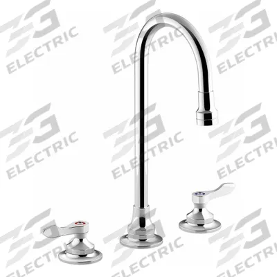 KOHLER Gooseneck Bathroom Faucet: Triton Bowe, Brass, Polished Chrome Finish - Widespread Handle Bathroom Faucets