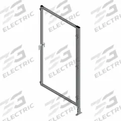T-Slot Framing System Door: Add-On, Gray, Left Swing, 72 in H x 37 1/2 in W x 5 1/2 in D, Solid (MPN 47803). Key specifications — Finish: Anodized; Brand: FAZTEK; Panel Color: Clear; Panel Type: Solid; Color: Gray; Material: Polycarbonate; Assembly: Unassembled; Manufacturer Part Number: 47803.