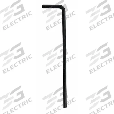 WESTWARD Hex Key: 0 Ball Ends, 1/8 in Tip Size, SAE, Long, Alloy Steel, Black Oxide - L-Shaped Hex Keys