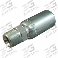 KURT Hydraulic Crimp Fitting: Carbon Steel, Straight, -10 For Hose Dash Size, Male x Male (MPN MP-10-08). Key specifications — Fitting Gender: Male x Male; Fitting Connection Type: NPT x Hose End; Thread Size: 1/2"-14; For Hose Dash Size: -10; Brand: KURT.