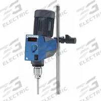 IKA Overhead Mixer: 2,000 RPM Max Speed, 150 N-cm, 10,000 cps Max Viscosity, 20 L Volume, 6.8 lb Wt (MPN 0010003305). Key specifications — Voltage: 220/240V; Maximum Torque: 150 N-cm; Mixing Speed Type: Variable; Brand: IKA; Display Type: Digital.