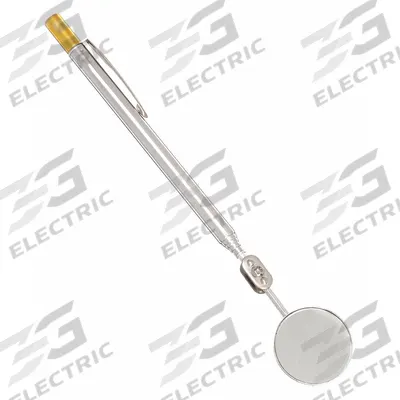 WESTWARD Inspection Mirror: 1 1/4 in Dia Mirror Size, Mirr. Mat. Glass - Combination Inspection Mirrors & Magnetic Pickup Tools