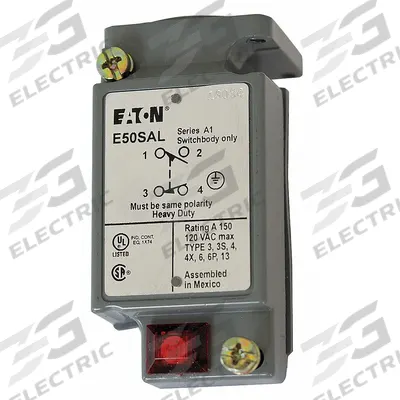 EATON Limit Switch Body: EN50041 Body, 2 Mounting Holes, 1NO/1NC - Bodies for Limit Switches