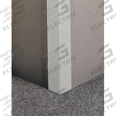 PAWLING Corner Guard: Corner Guard System, PETG, Silver Gray, 2 in Leg Wd - Flush-Mount PETG Clip-On Corner Guards