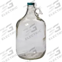 QORPAK Jug: Colorless, Uncoated Bottle, Glass, 3.79 L, 166 mm, Includes Closure, 293 mm Overall Ht (MPN GLC-01429). Key specifications — attr1371258: Yes; attr1371256: Shouldered; attr1371264: QORPAK; attr1371229: Uncoated Bottle.