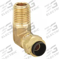 PARKER Compression Fitting Elbow: 1/2 in OD x 3/8 in Pipe Fitting Size, Compression x MNPT, 10 PK (MPN 169P-8-6). Key specifications — attr1195695: PARKER.